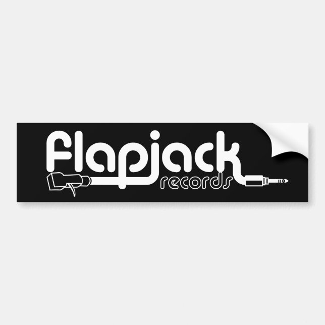 Flapjack Black Bumper Sticker (Front)