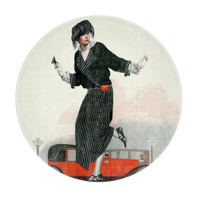 Flapper and Roadster Cutting Board (Front)