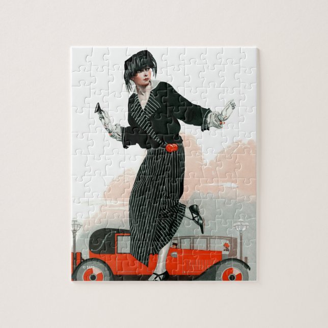 Flapper and Roadster Jigsaw Puzzle (Vertical)