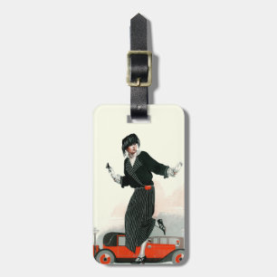 Flapper and Roadster Luggage Tag