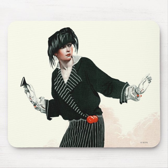 Flapper and Roadster Mouse Pad (Front)