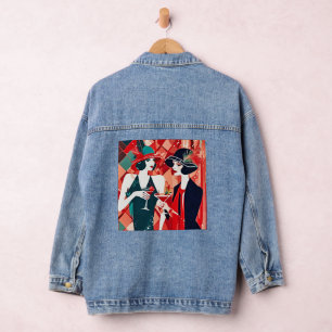 Flapper Christmas Party Denim Jacket