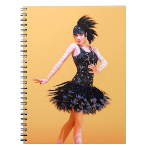 Flapper Dancing Vintage Notebook