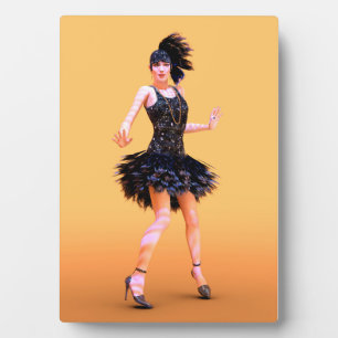 Flapper Dancing Vintage Plaque