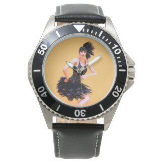 Flapper Dancing Vintage Watch