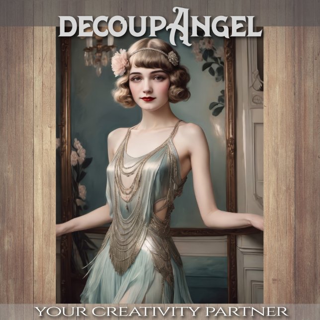 Flapper Elegance - Decoupage - Tissue Paper (Creator Uploaded)