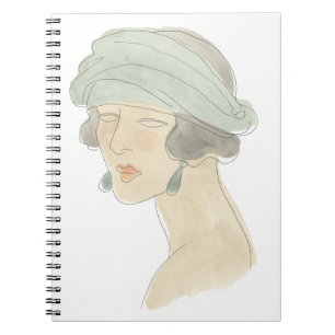 Flapper Fashion Sketch - Portrait Notebook
