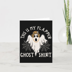 Flapper Ghost 1920s Vintage Halloween Party Roarin Card