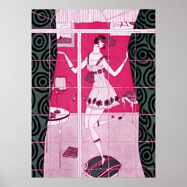 Flapper Girl Dancing Poster (Front)