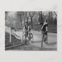 Flapper Girls Riding Bicycles, 1925