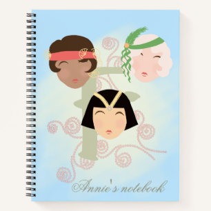 Flapper girls roaring twenties notebook