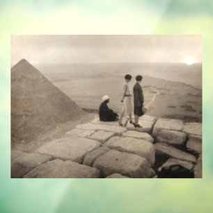 Flapper Girls Sunrise Khufu Pyramid, Egypt 1920