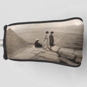 Flapper Girls Sunrise Khufu Pyramid, Egypt 1920  Golf Head Cover