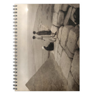 Flapper Girls Sunrise Khufu Pyramid, Egypt 1920 Notebook