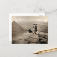 Flapper Girls Sunrise Khufu Pyramid, Egypt 1920