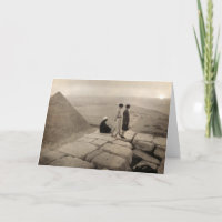 Flapper Girls Sunrise Khufu Pyramid, Egypt 1920