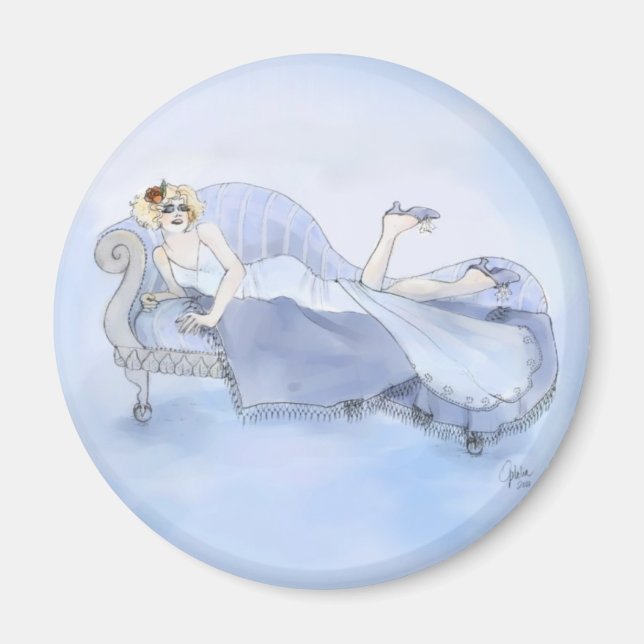 Flapper in Blue Magnet (Front)