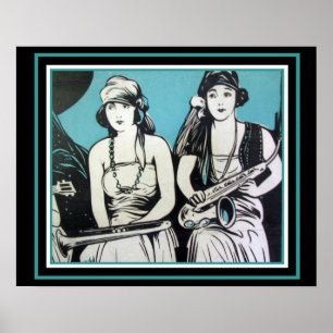 "Flapper Jazz"  16 x 20 poster