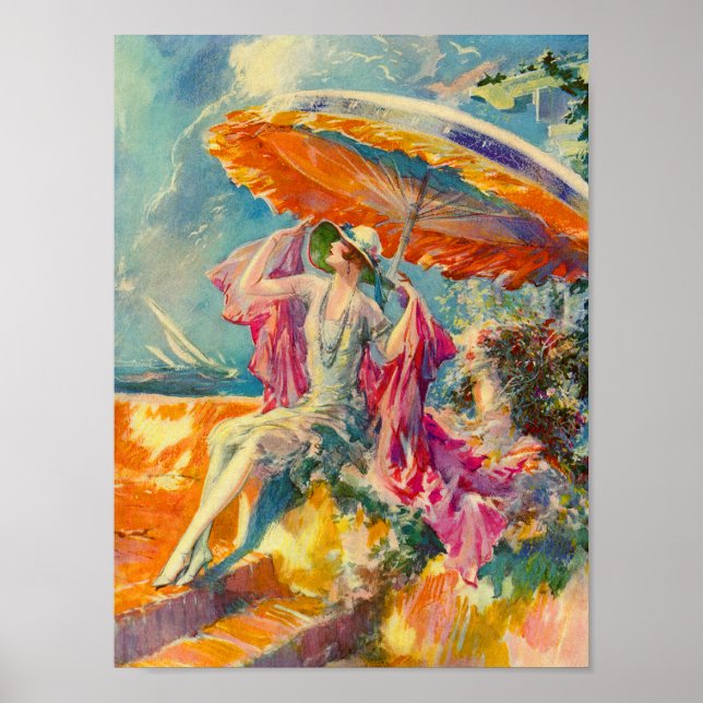 flapper on the beach poster (Front)