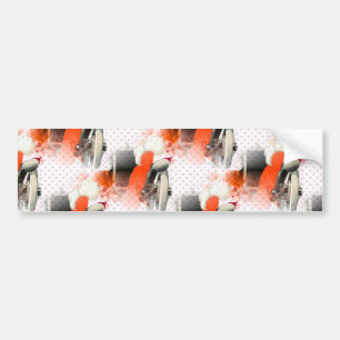 flapper polkadots bumper sticker