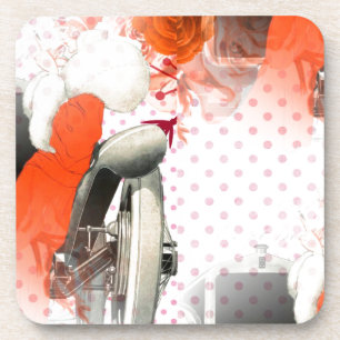 flapper polkadots coaster