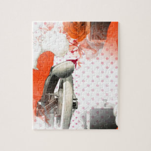 flapper polkadots jigsaw puzzle