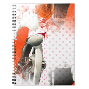 flapper polkadots notebook