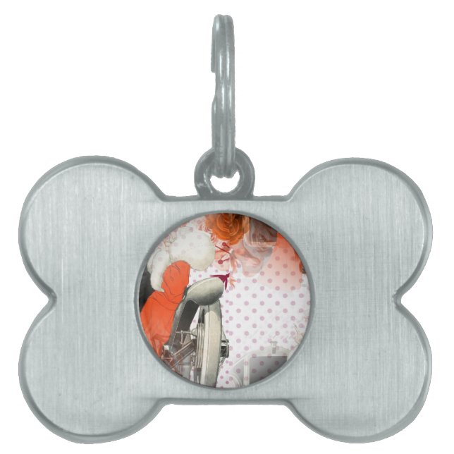 flapper polkadots pet tag (Front)