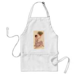 Flapper with Mistletoe Standard Apron