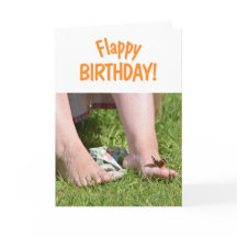 Flappy Happy Birthday Butterfly Card