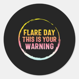 Flare Day Complex Regional Pain Syndrome Awareness Classic Round Sticker