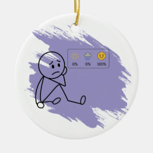 Flare Day Nope Humor Custom Condition Ornament