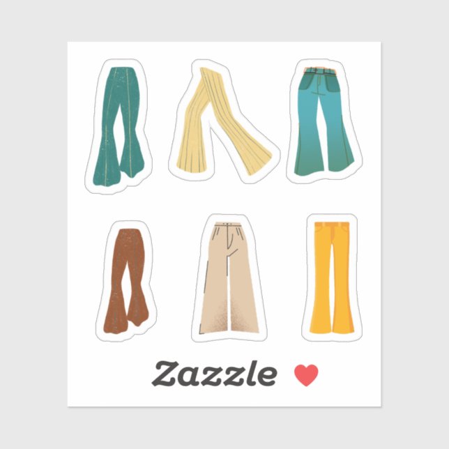 Flared Pant Stickers (Sheet)