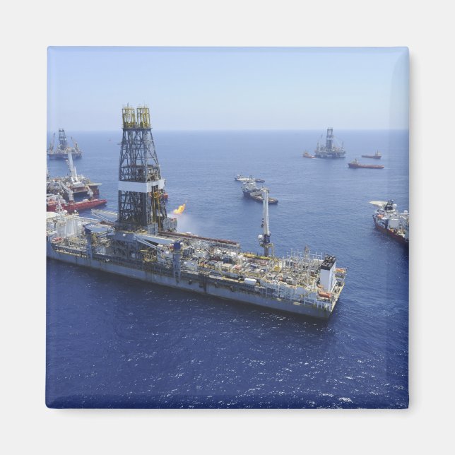 Flaring operations conducted by the drillship magnet (Front)