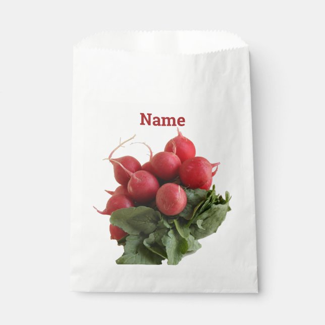 Flaring Red Radish Bunch   Favour Bag (Front)