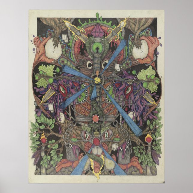 Flase Self Dissolve (Voyage in the eye of an Owl) Poster (Front)