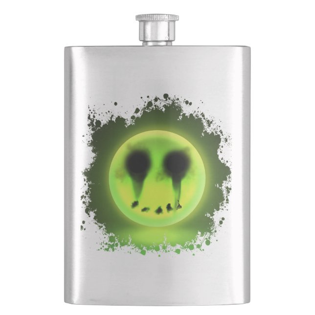 Flasers Glowmoji Hip Flask (Front)