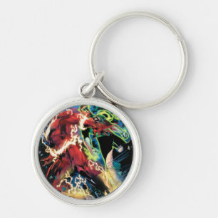 Flash and Green Lantern Panel Key Ring