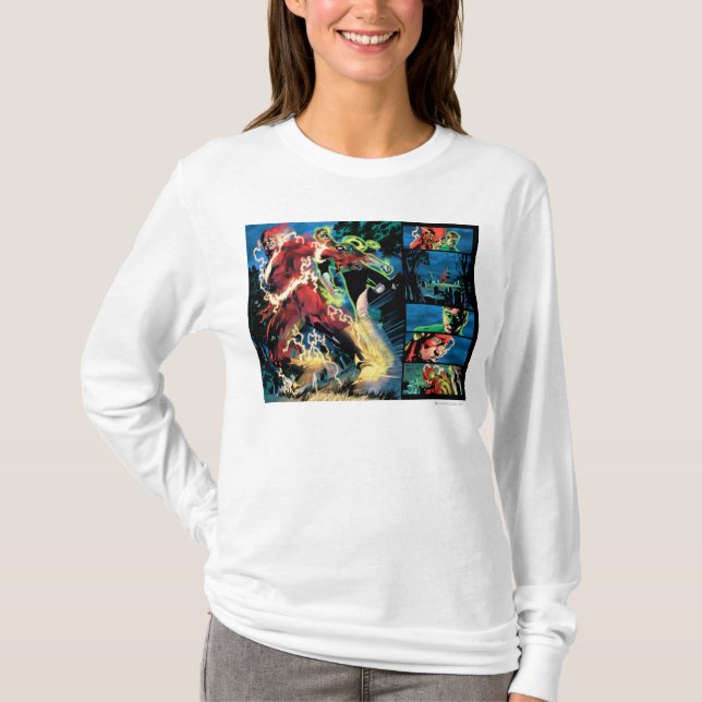 Flash and Green Lantern Panel T-Shirt (Front)