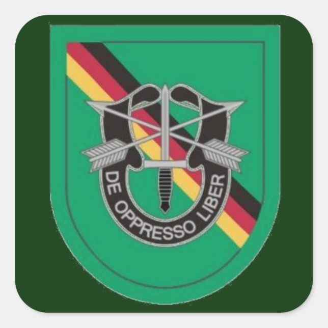 Flash DUI Special Forces Det Europe Stickers (Front)