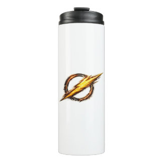 Flash inspired logo thermal tumbler