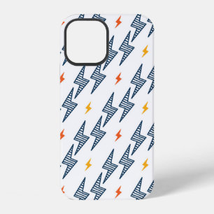Flash. Lightning Bolts Seamless Pattern. Backgroun iPhone 12 Case