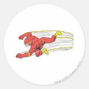 Flash Lunges Left Classic Round Sticker