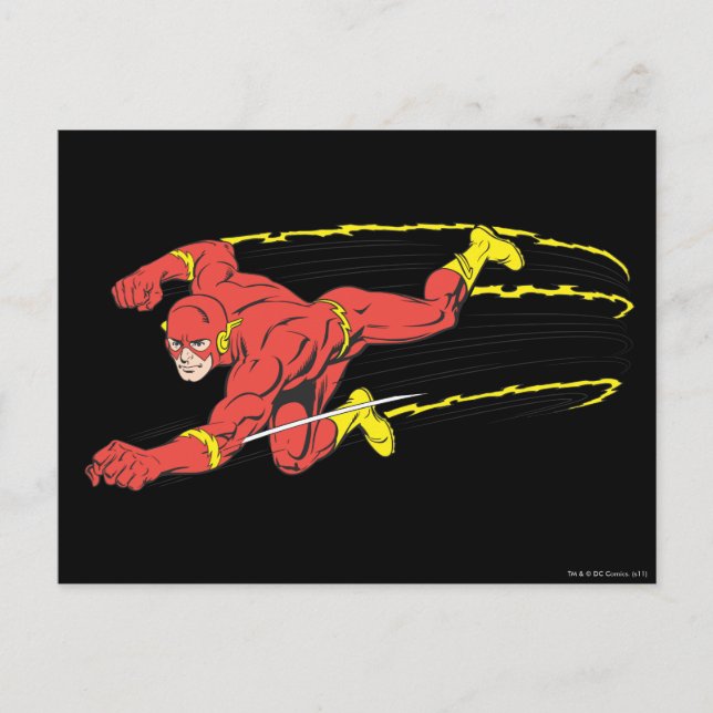 Flash Lunges Left Postcard (Front)