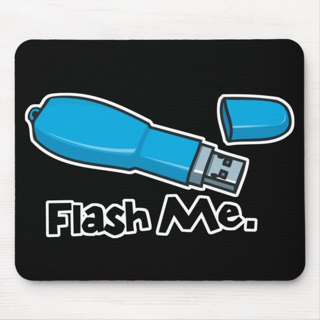 flash me flash drive design mouse pad (Front)