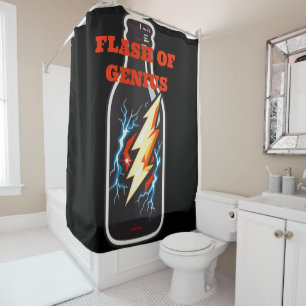 Flash of Genius Shower Curtain