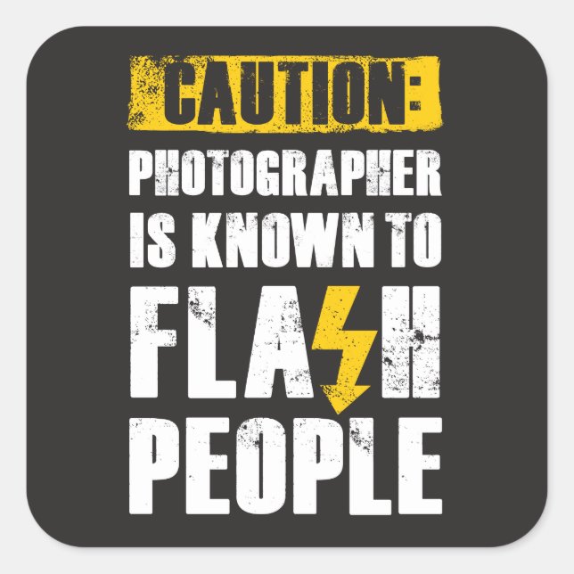 Flash People - Square Sticker (Front)