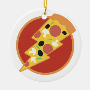 Flash Pizza Ceramic Tree Decoration