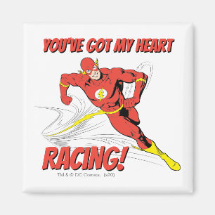 Flash - You've Got My Heart Racing Valentine Magnet