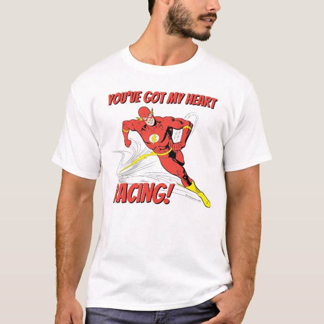 Flash - You've Got My Heart Racing Valentine T-Shirt (Front)
